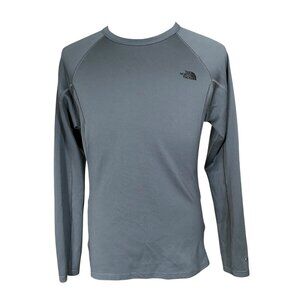 The North Face Men's Grey Long Sleeve Flash Dry Crew Neck Shirt Medium